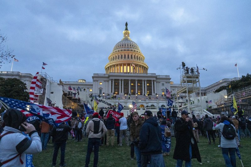 Former government employee Miguel Zapata has been charged with one count of providing false statements to law enforcement for wrongfully accusing seven co-workers of participating in the pro-Trump Jan. 6, 2021 insurrection at the U.S. Capitol. File Photo by Ken Cedeno/UPI