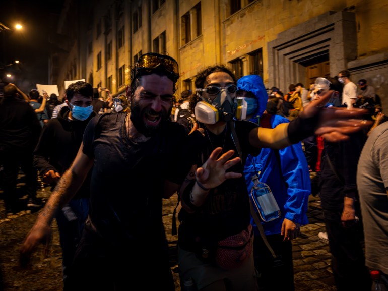 Georgia protesters