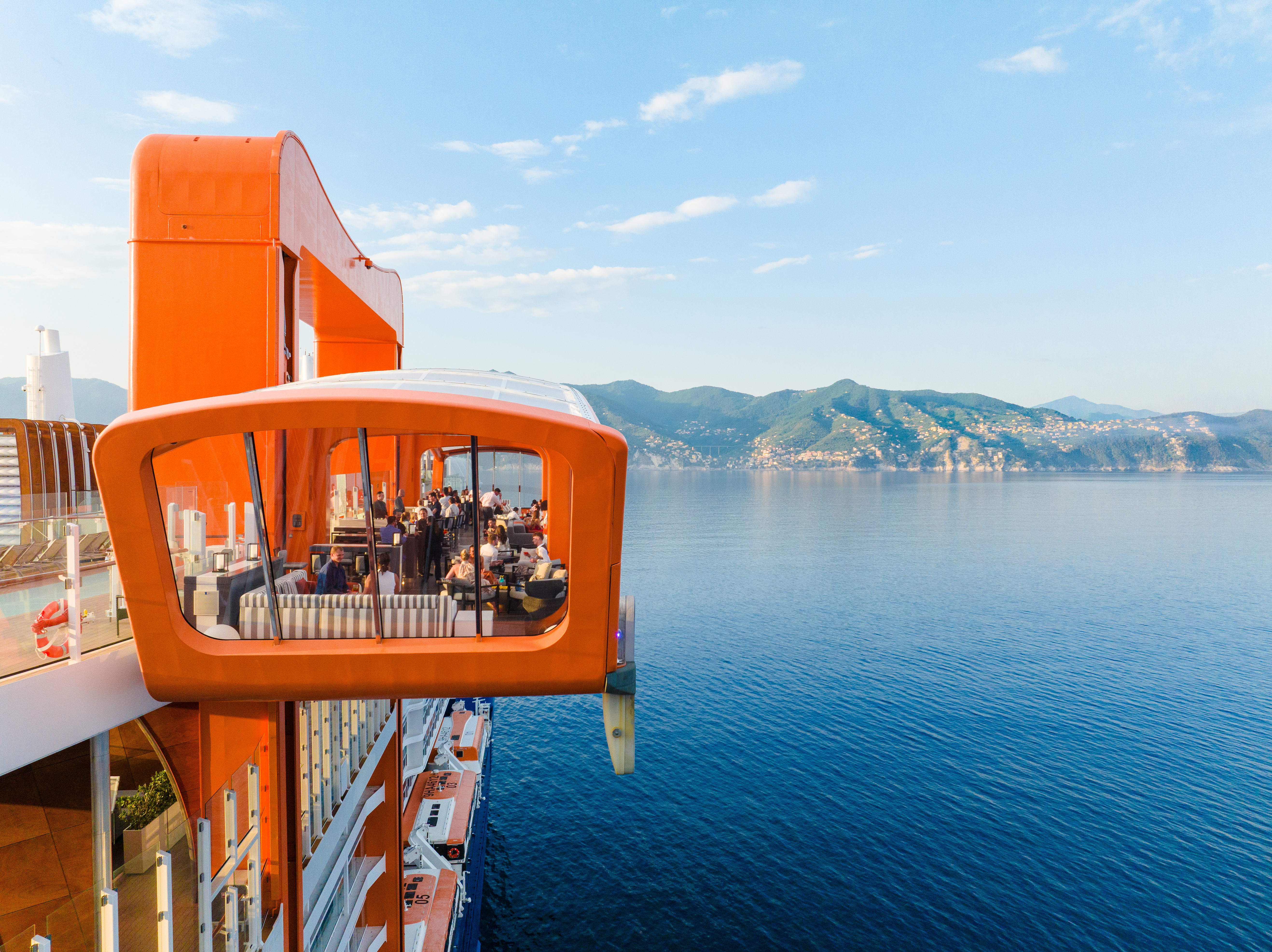 The cruise ship Celebrity Ascent is just amazing - and it's even got 'floating' platforms all around