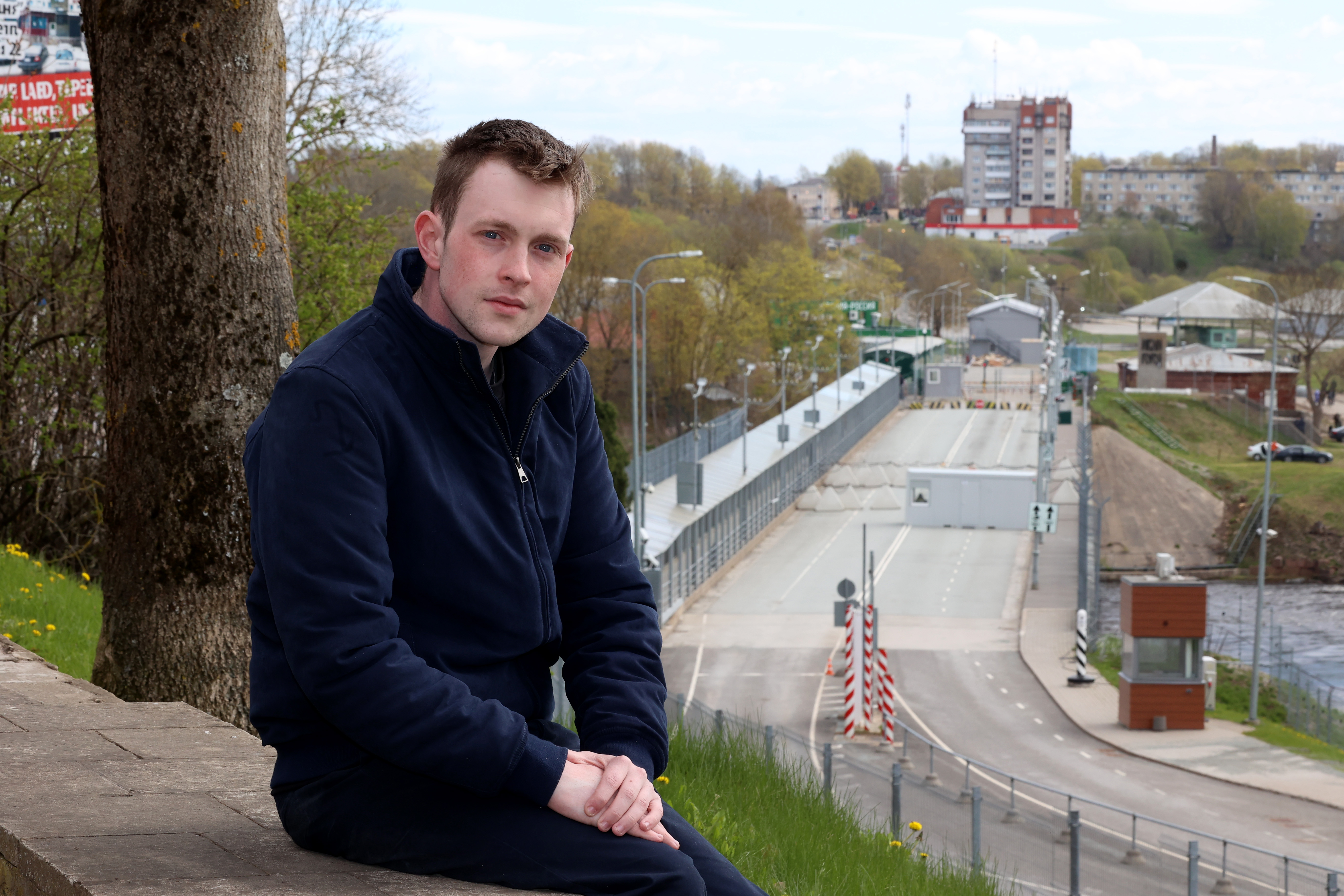 Sun reporter Thomas Godfrey pictured in Narva, Estonia