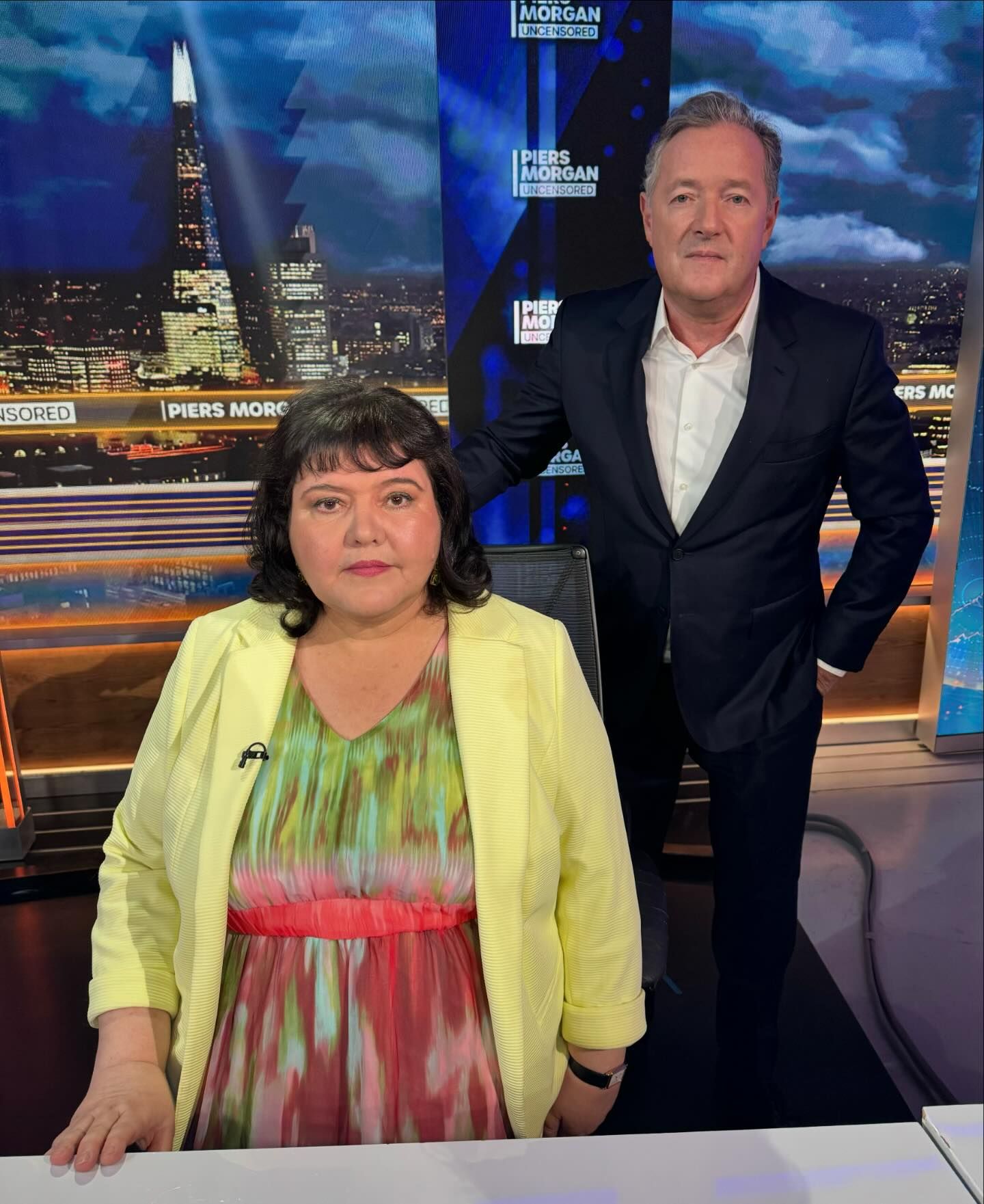 Fiona appeared on Piers Morgan Uncensored last night