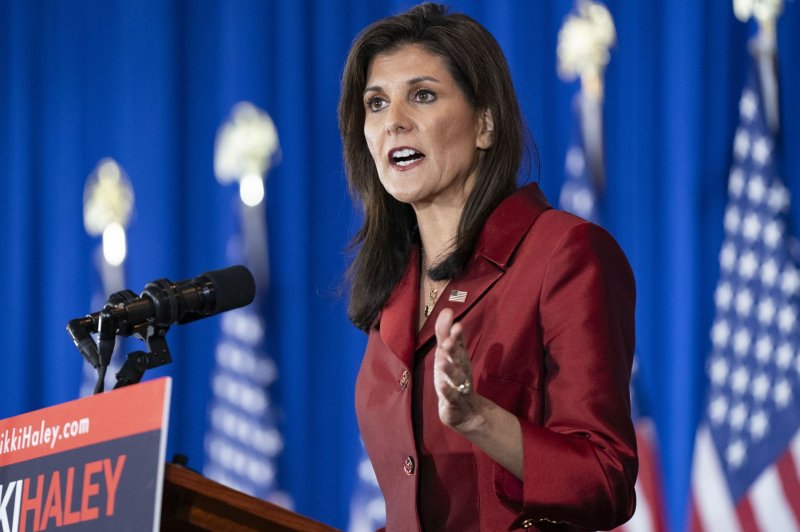 Nikki Haley announced Wednesday that she "will be voting for Trump" in November as she called President Biden "a catastrophe" when it comes to national security issues. The former U.N. ambassador and former South Carolina governor revealed her vote during a speech and comments at the Hudson Institute in Washington, D.C. File Photo by Bonnie Cash/UPI