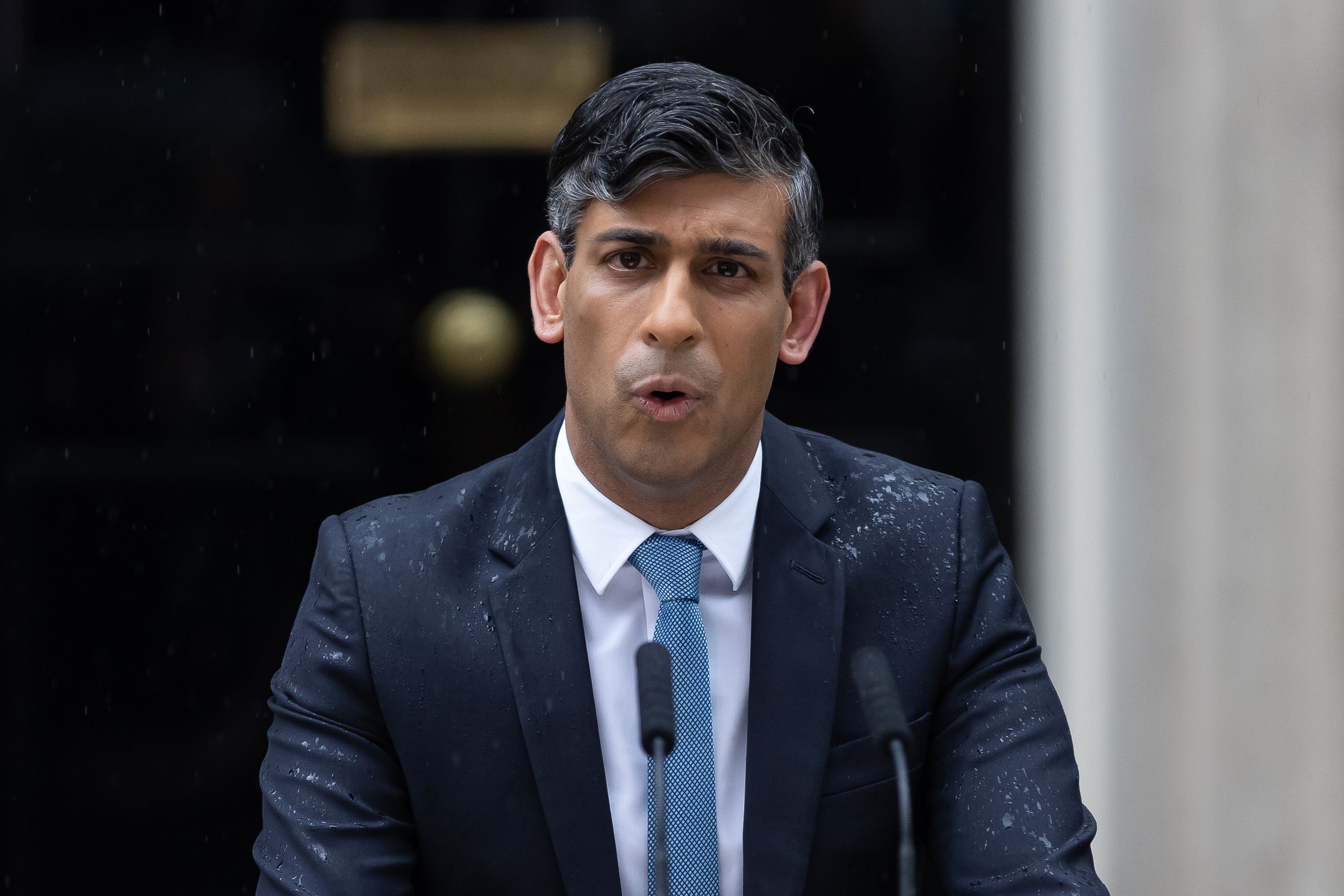 Rishi Sunak announces a July 4 General Election in a rain-soaked Downing Street