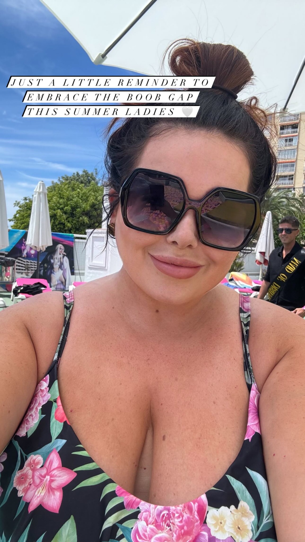 Scarlett Moffatt has told fans to 'embrace the boob gap'