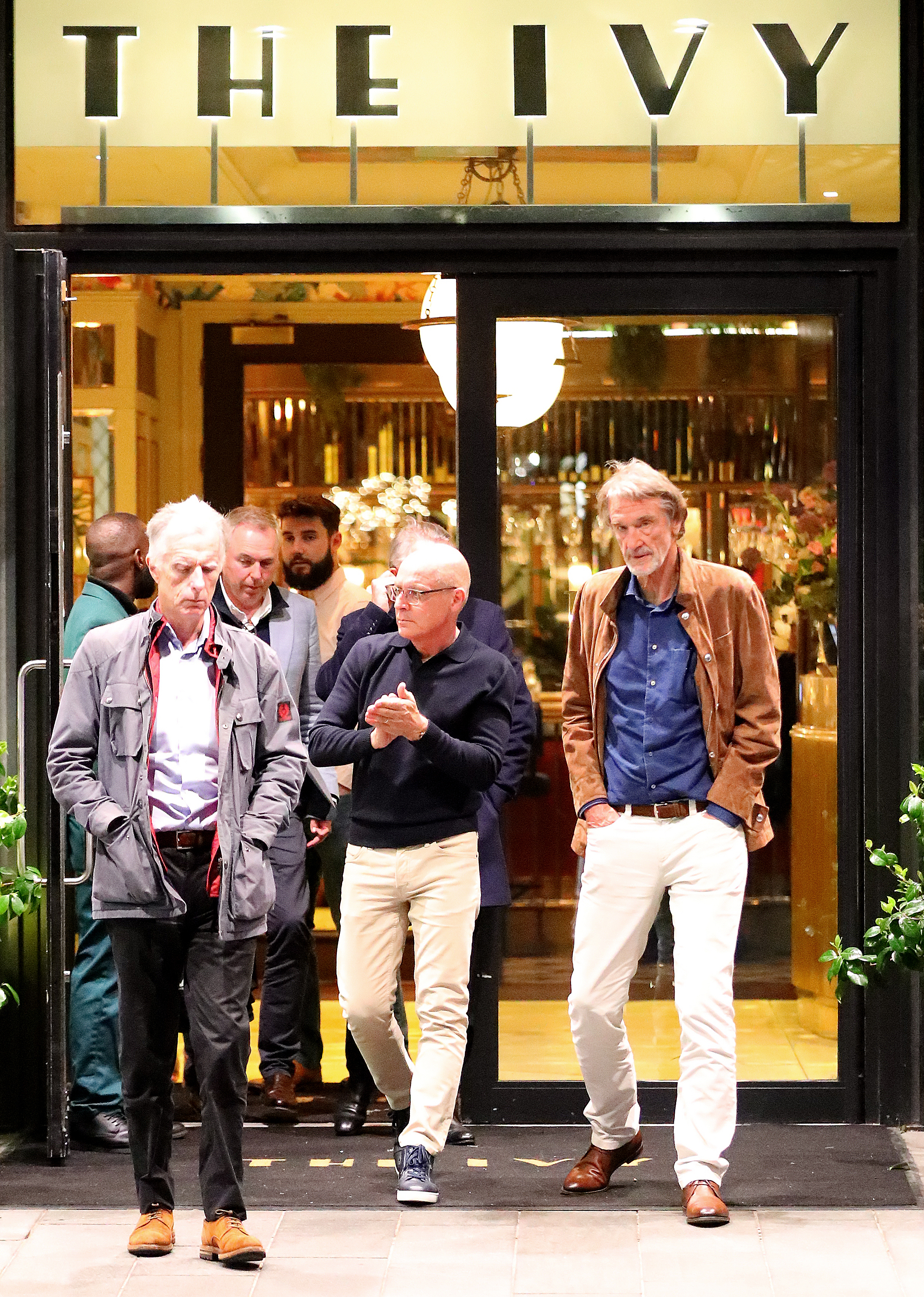 Sir Jim Ratcliffe and Sir Dave Brailsford enjoyed dinner at The Ivy