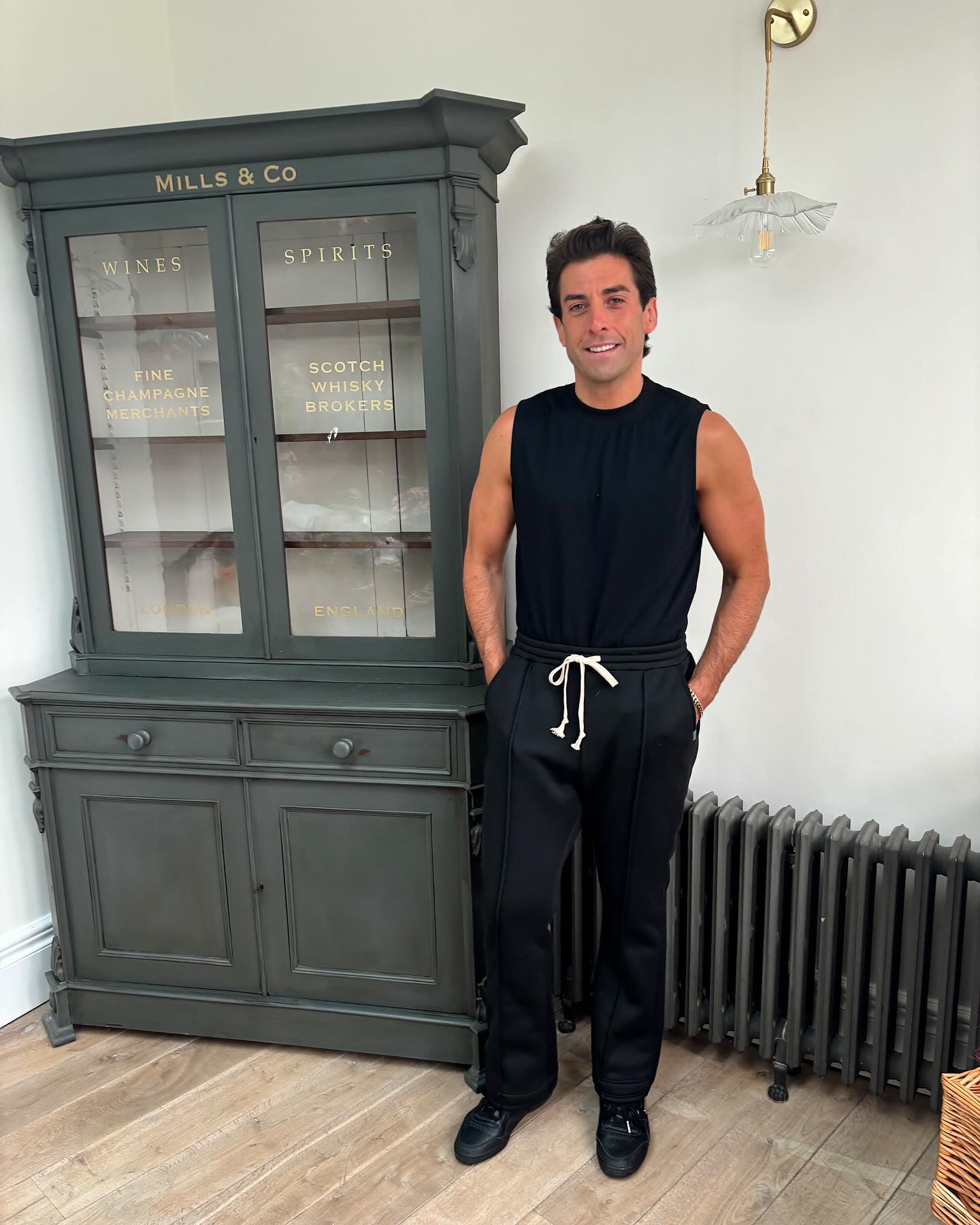 James Argent has showed off his muscular arms