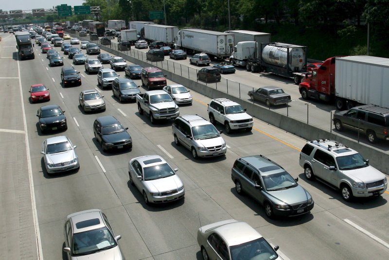 The closure of Interstate 95 (pictured in 2007) because of a fiery crash on Thursday has caused major delays, with 13-mile backups reported Friday. File Photo by Justin Lane/EPA