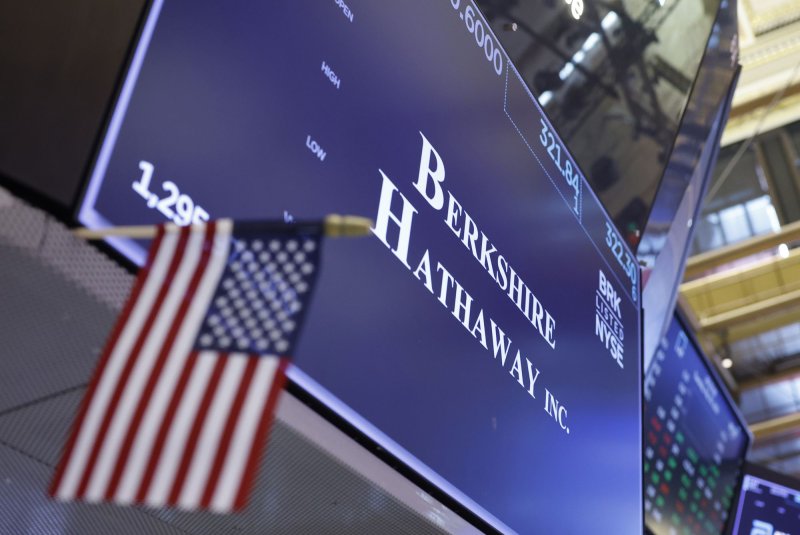 Berkshire Hathaway reported record cash reserves of $189 billion during the first quarter of 2024. File Photo by John Angelillo/UPI