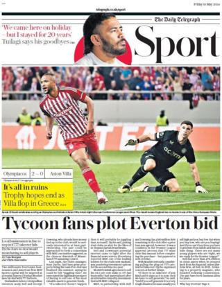 The Daily Telegraph sports section