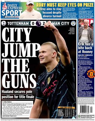 Daily Express back page