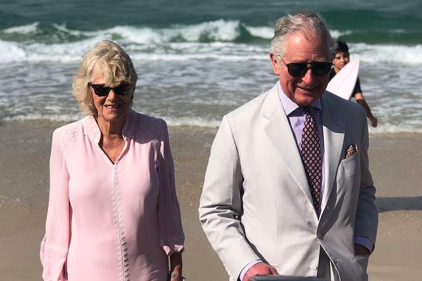 Prince Charles and Camilla at Broadbeach