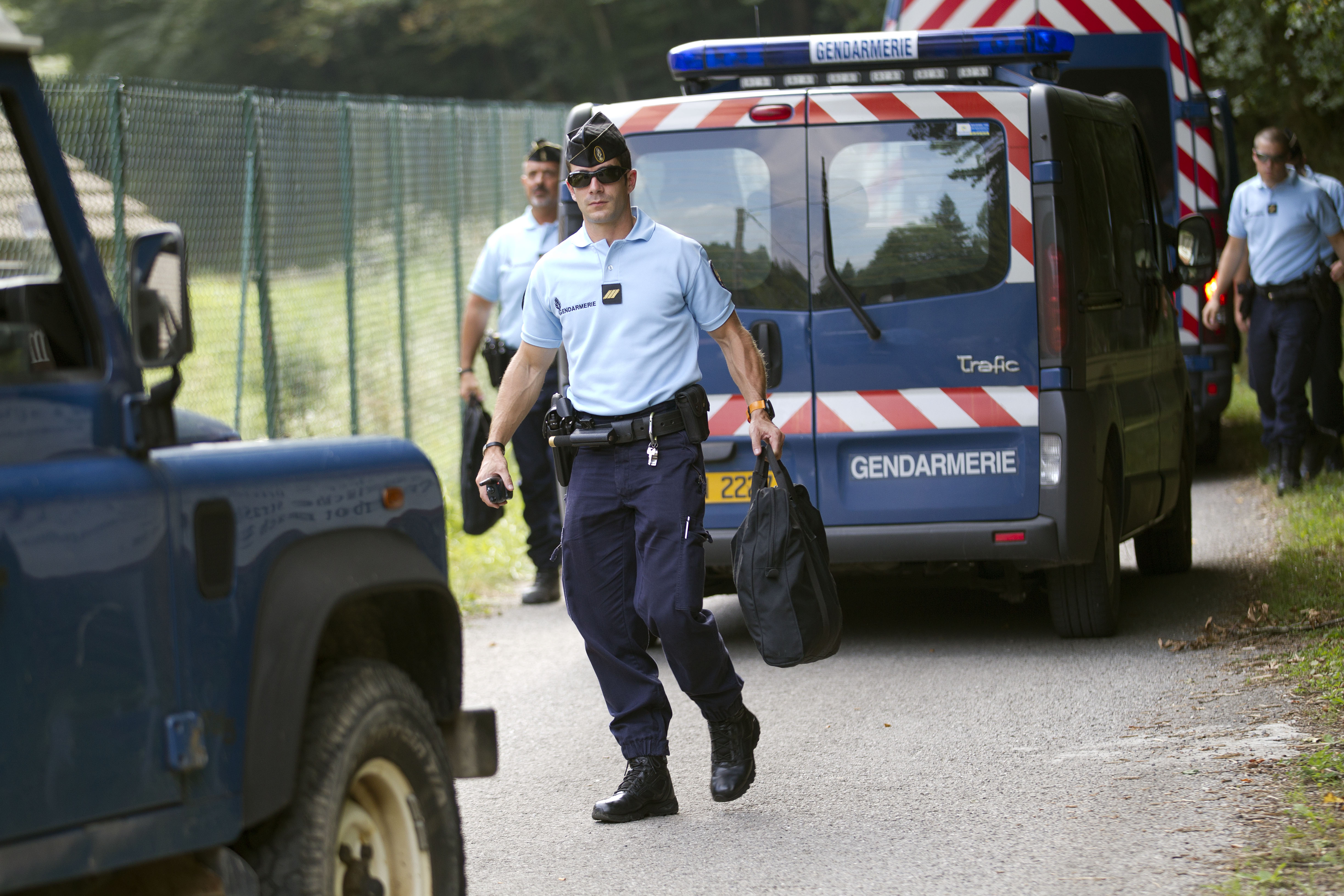 French cops continue to search the area around the murder scene near Chevaline in the French Alps Saad Al-Hilli