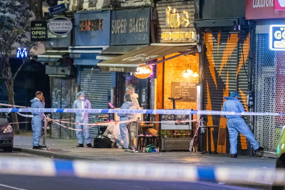 Three other were found with gunshot wounds at Hackney's Evin restaurant