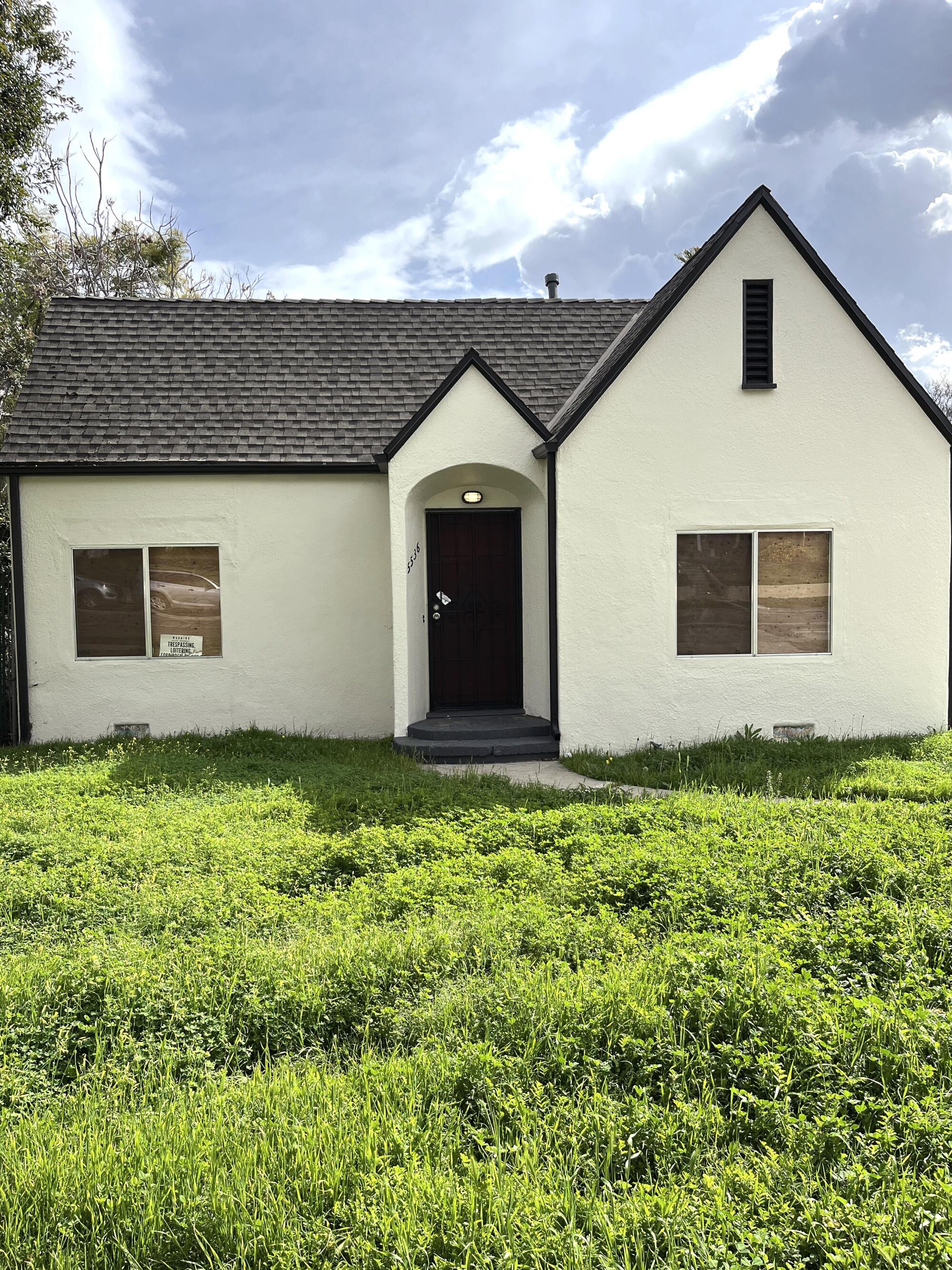 The front of a house on Poplar Boulevard in El Sereno.