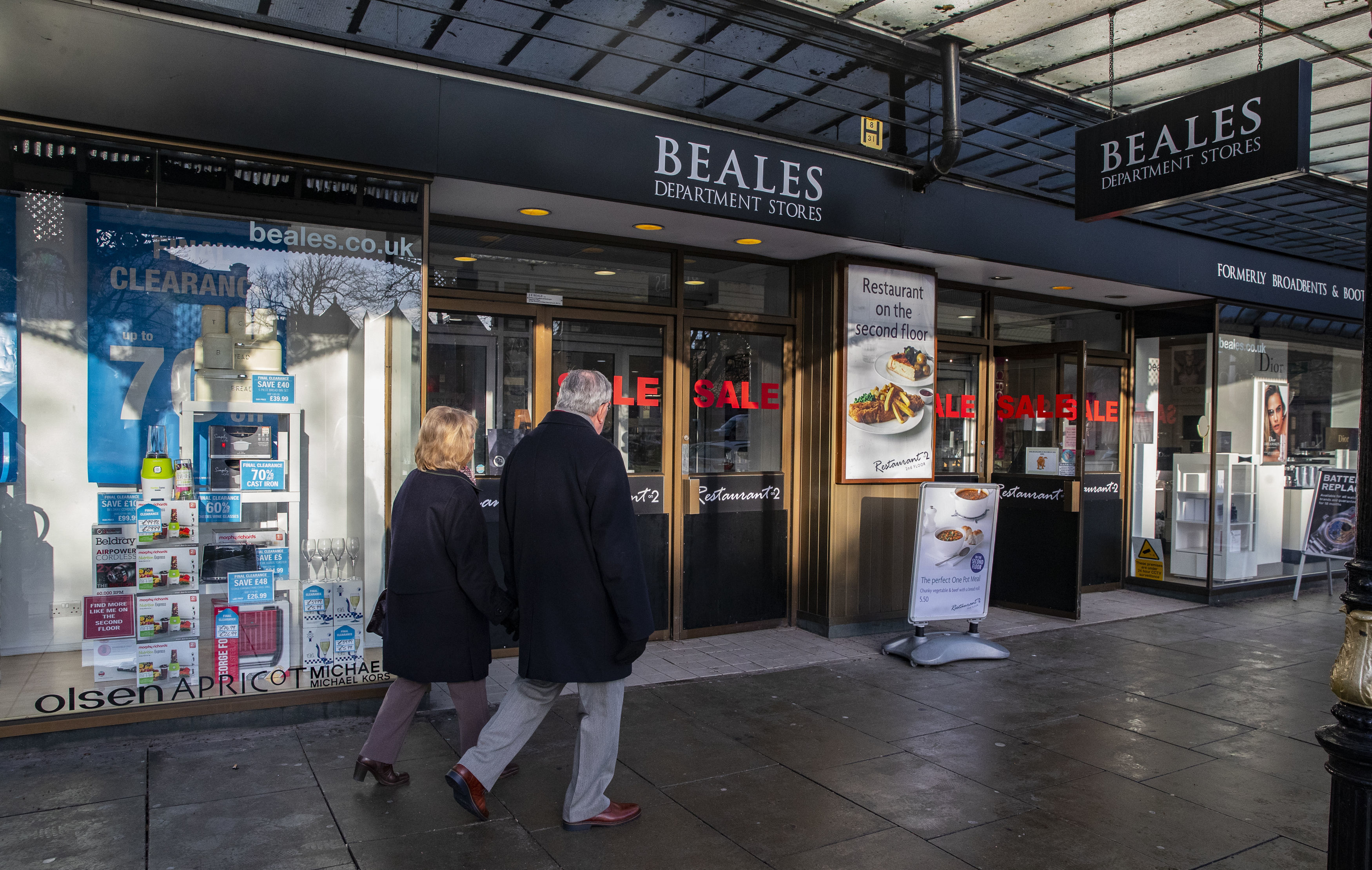 The department store has been put up for sale as the chain decides whether to call in administrators