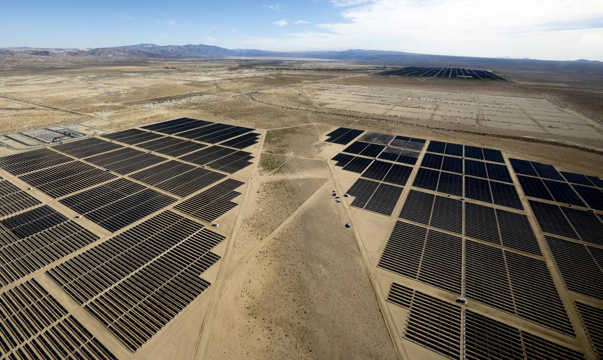 The Beacon solar project in Kern County supplies electricity to Los Angeles.