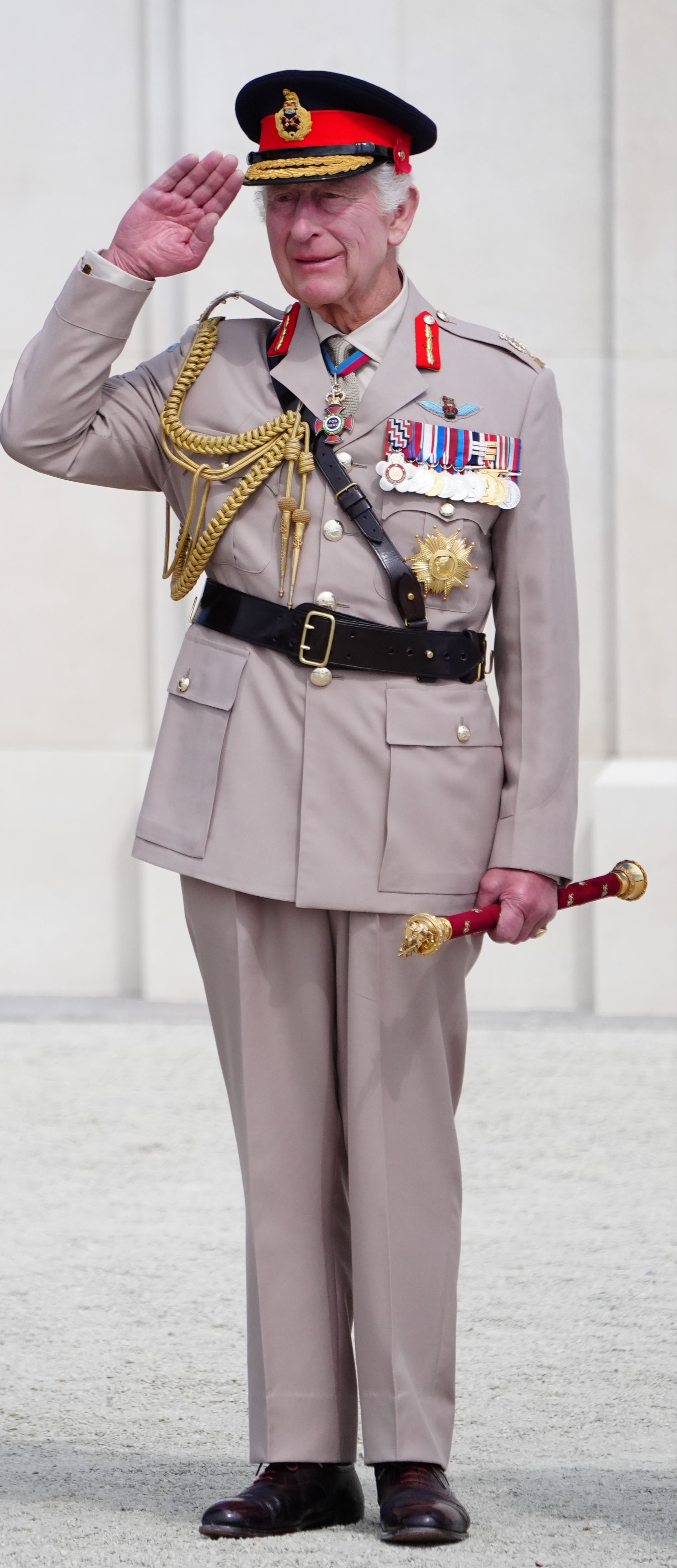 King Charles salutes the veterans in Normandy