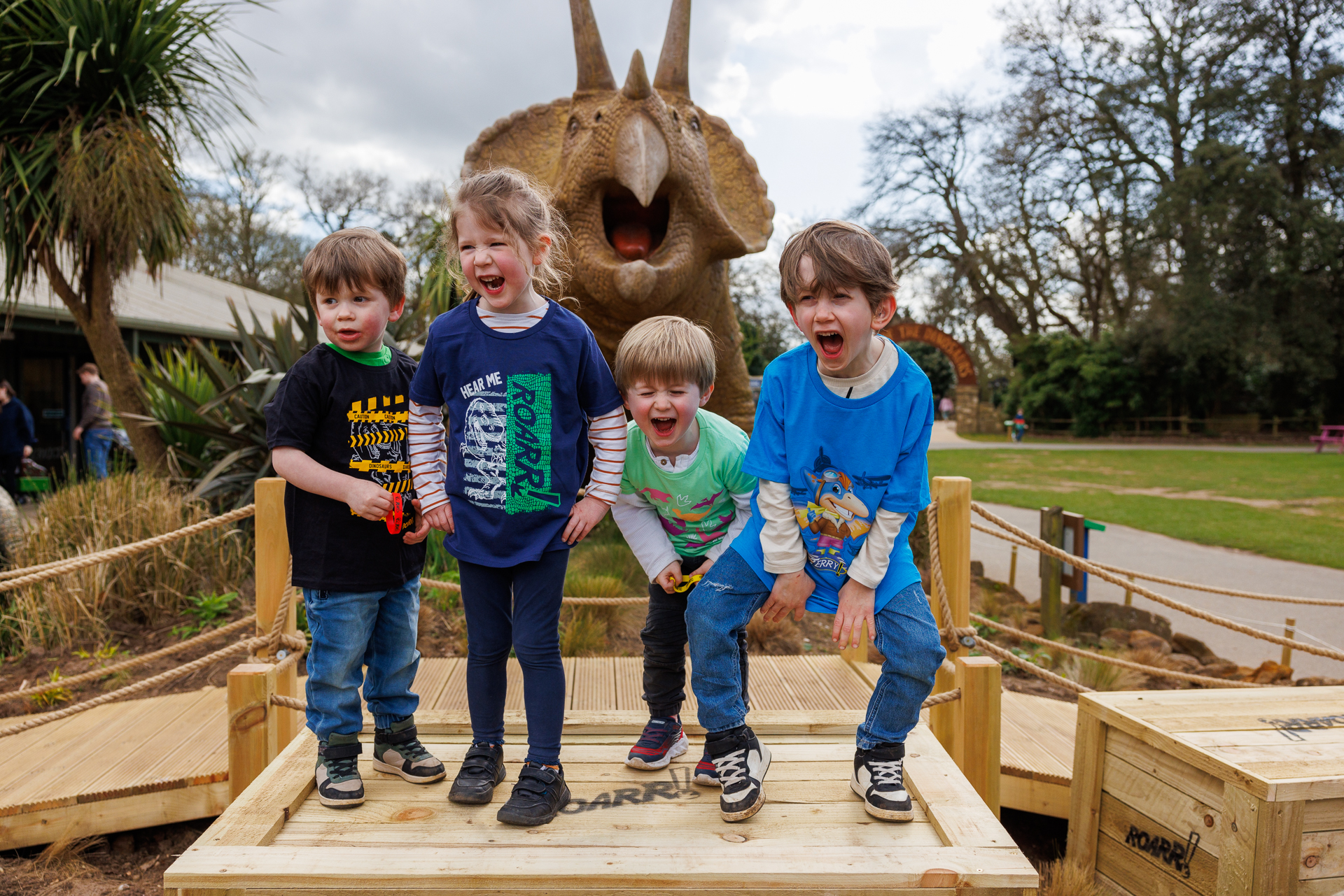 Kids can earn prizes when they follow a special trail to find dinosaur footprints