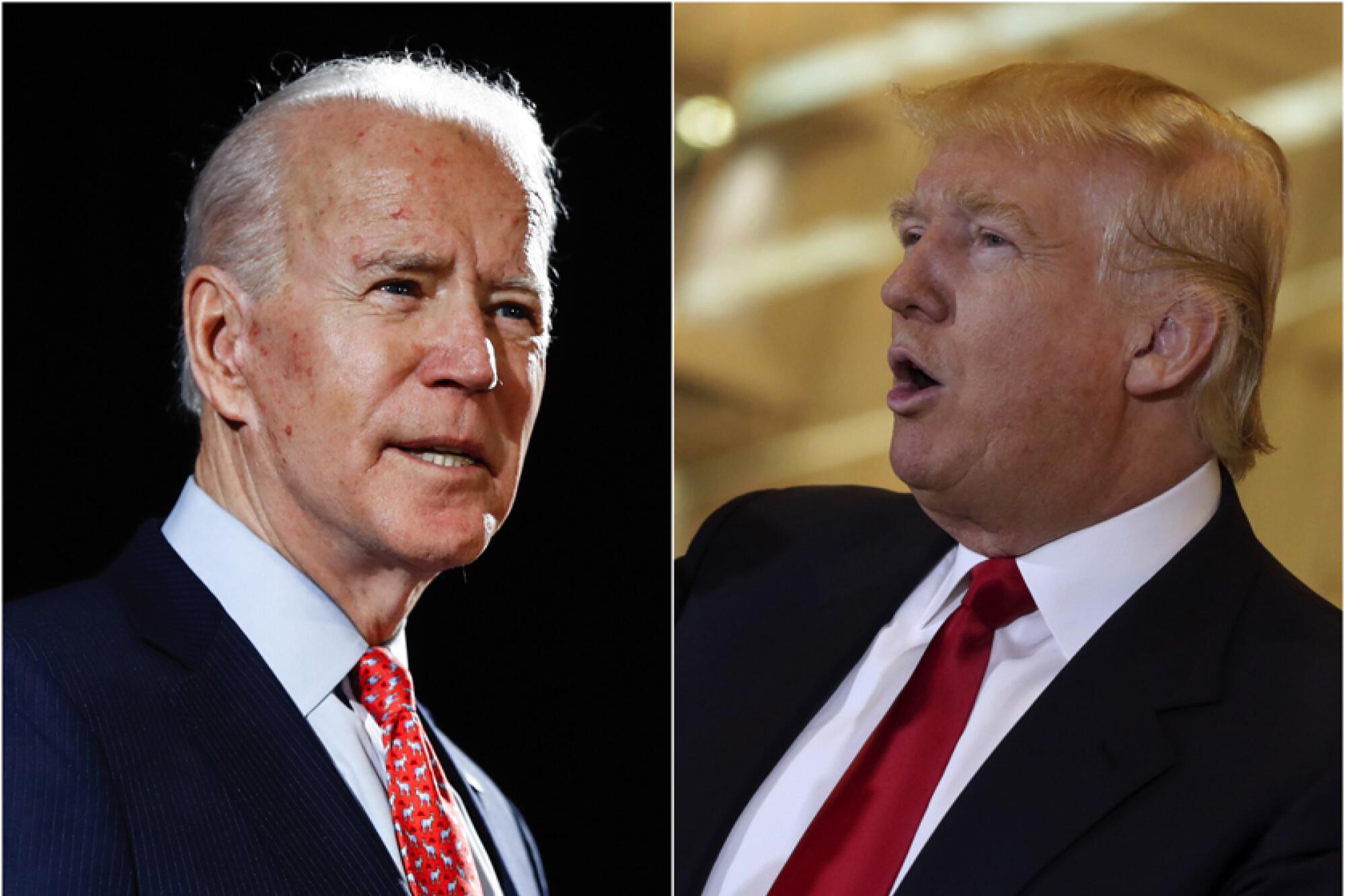 President Joe Biden and former President Trump.