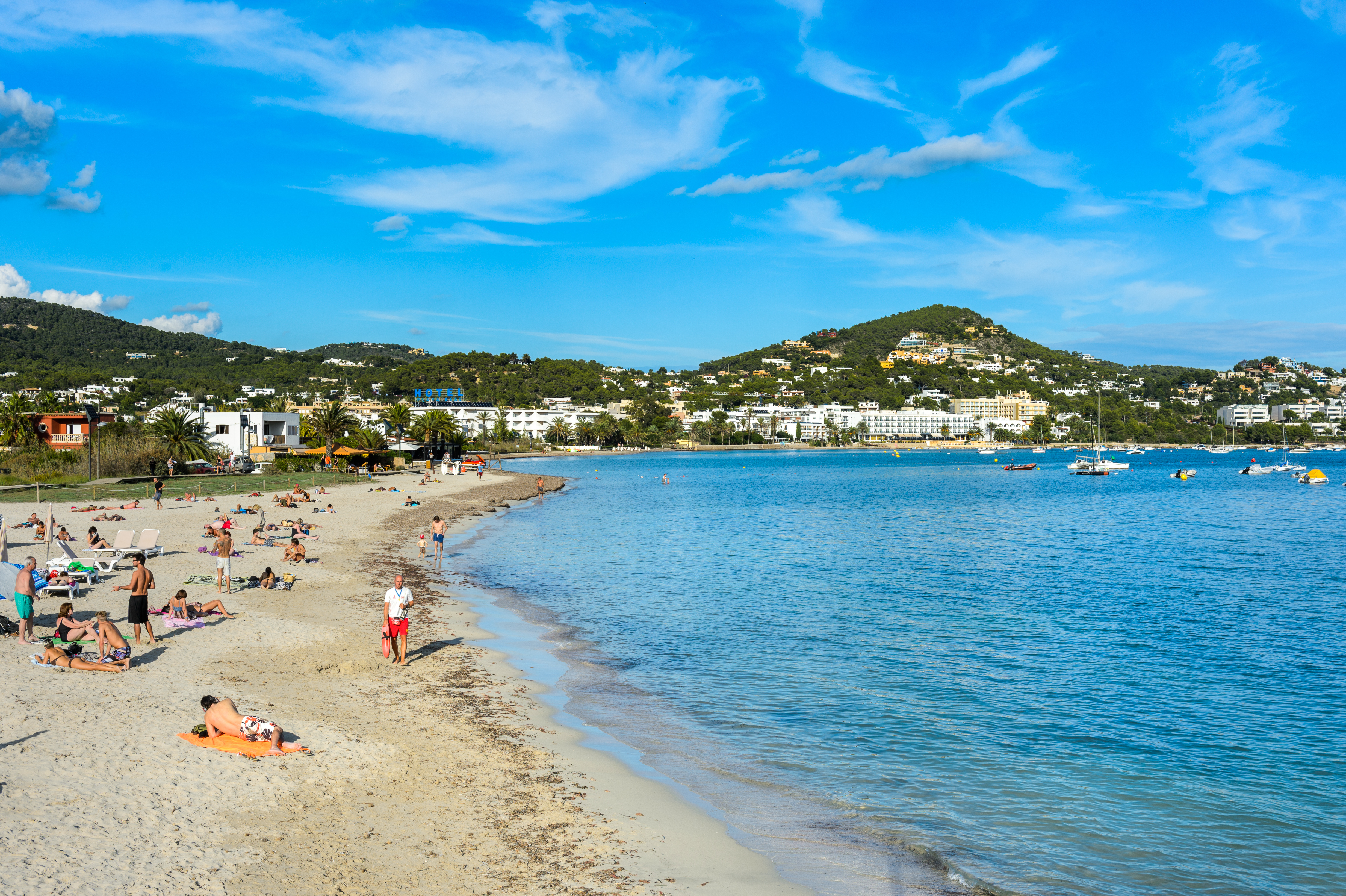 Talamanca in Ibiza is another popular spot to receive a black flag