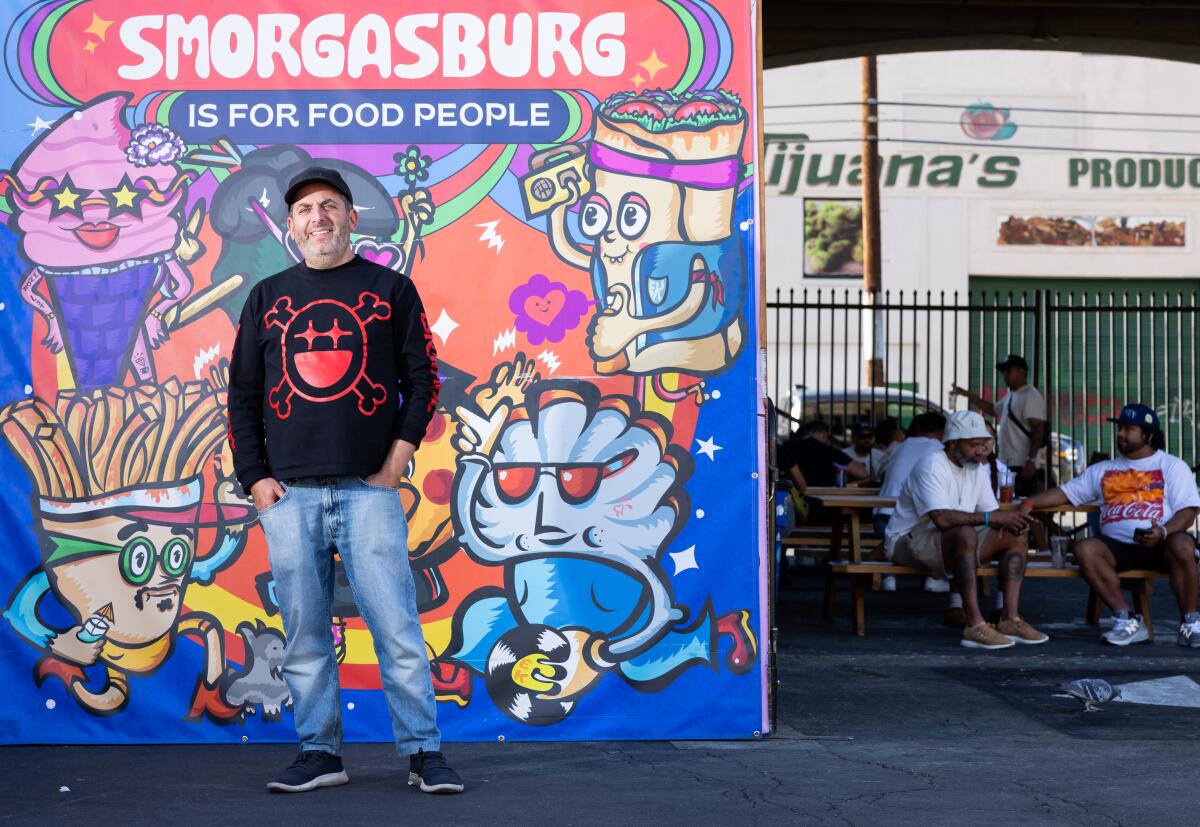 Zach Brooks in front of Smorgasburg 