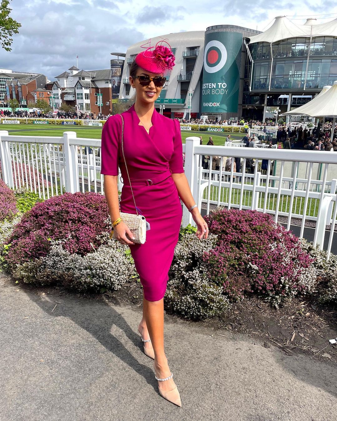 Kate stunned in pink as she attended the Grand National at Aintree