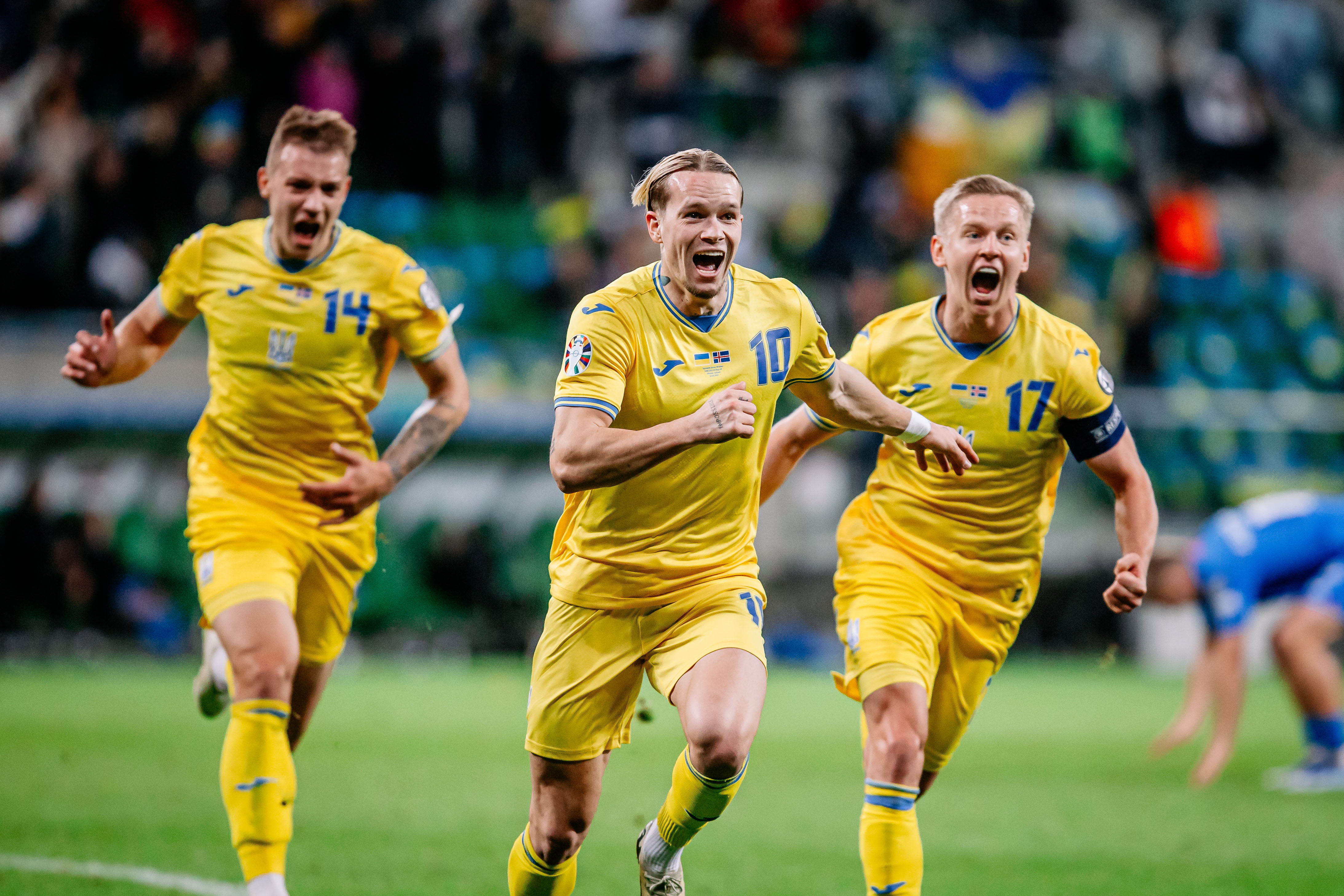 Ukraine booked a spot in the group stages through the qualification play-offs