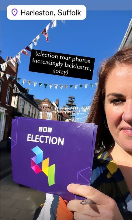 The mum-of-three headed out on the road in the run-up to the UK General Election