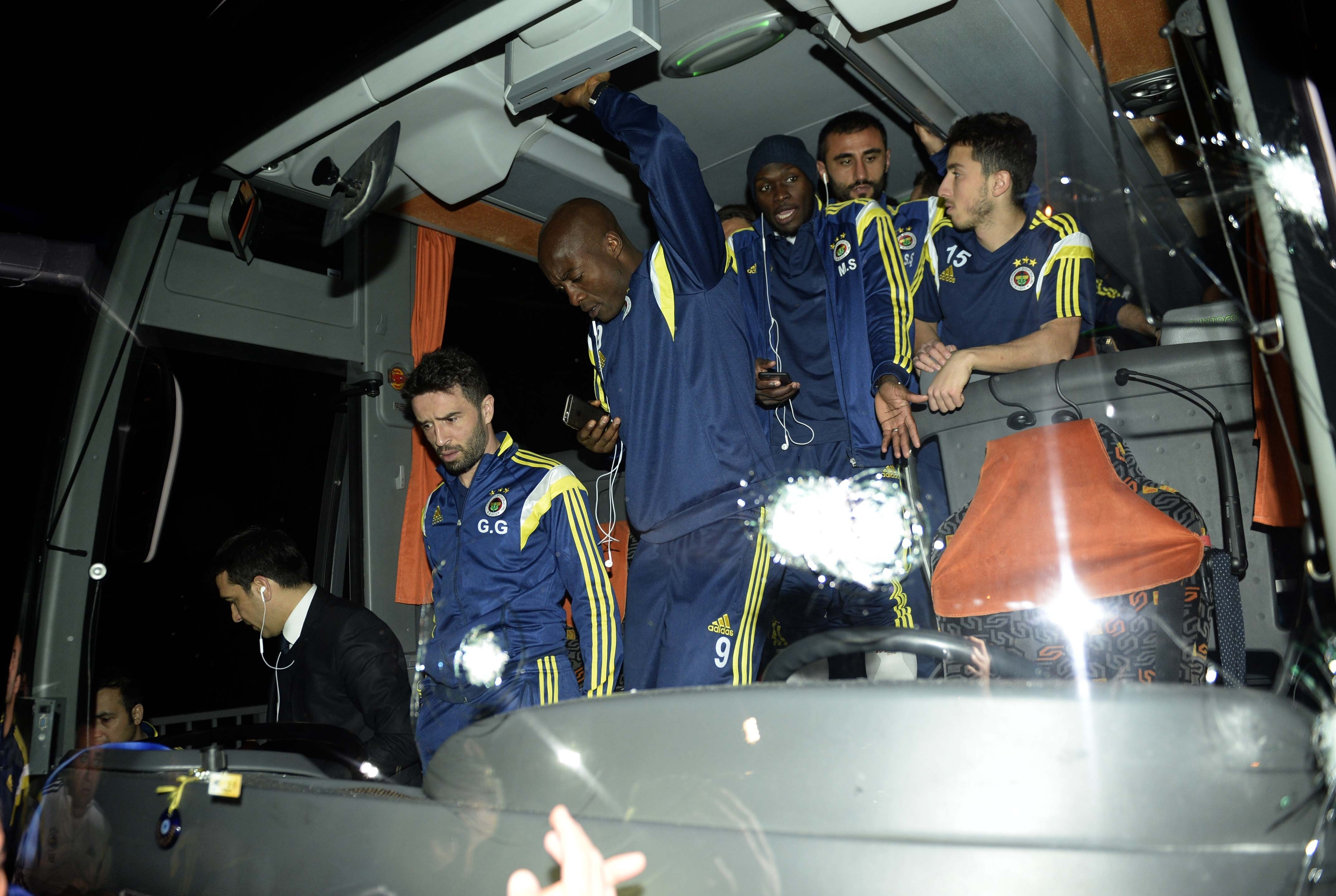 The Fenerbahce team bus was once attacked by a gunman who riddled the windshield with bullets