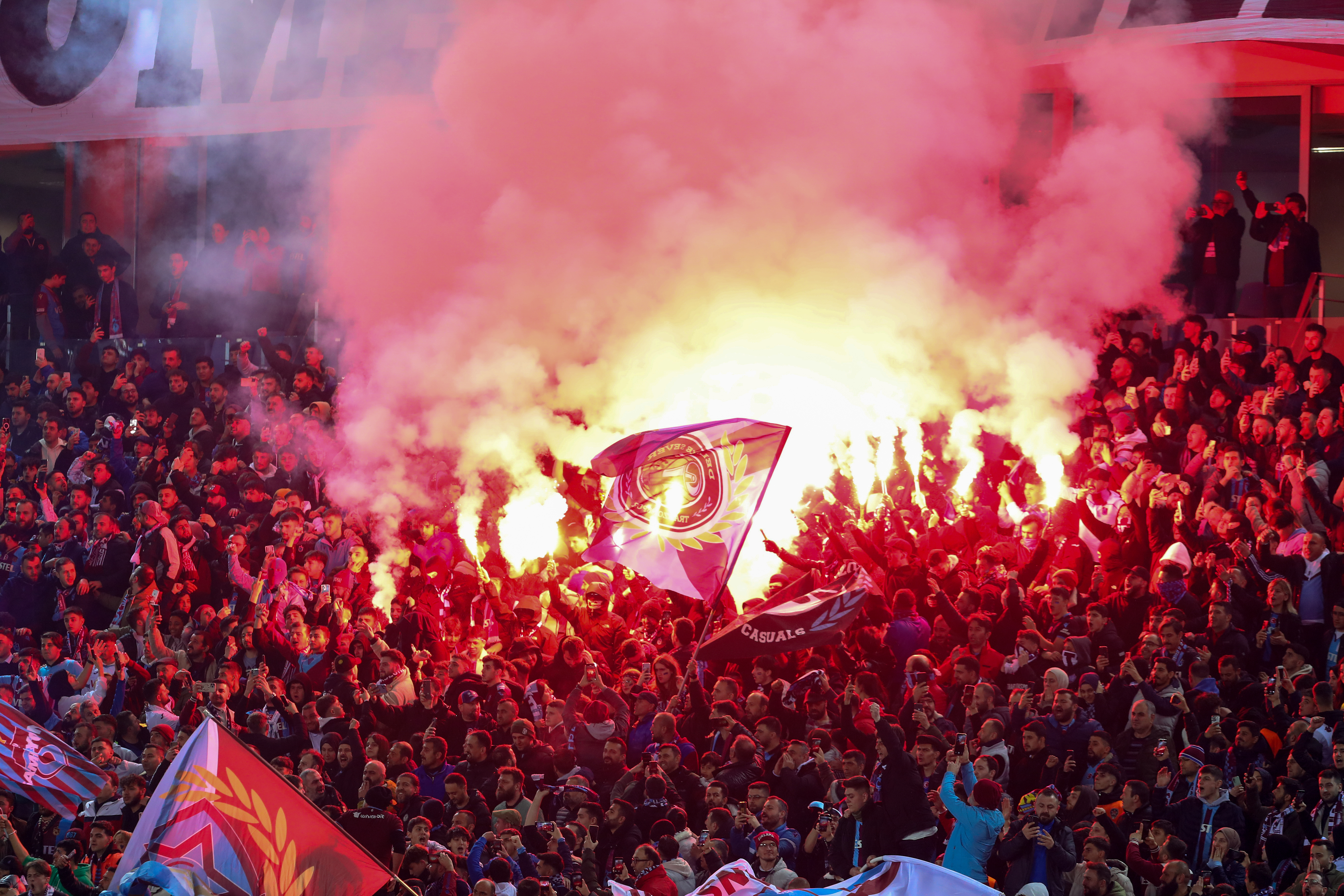 Flares, missiles, chairs, rocks and lighters have all been thrown at players during feisty games