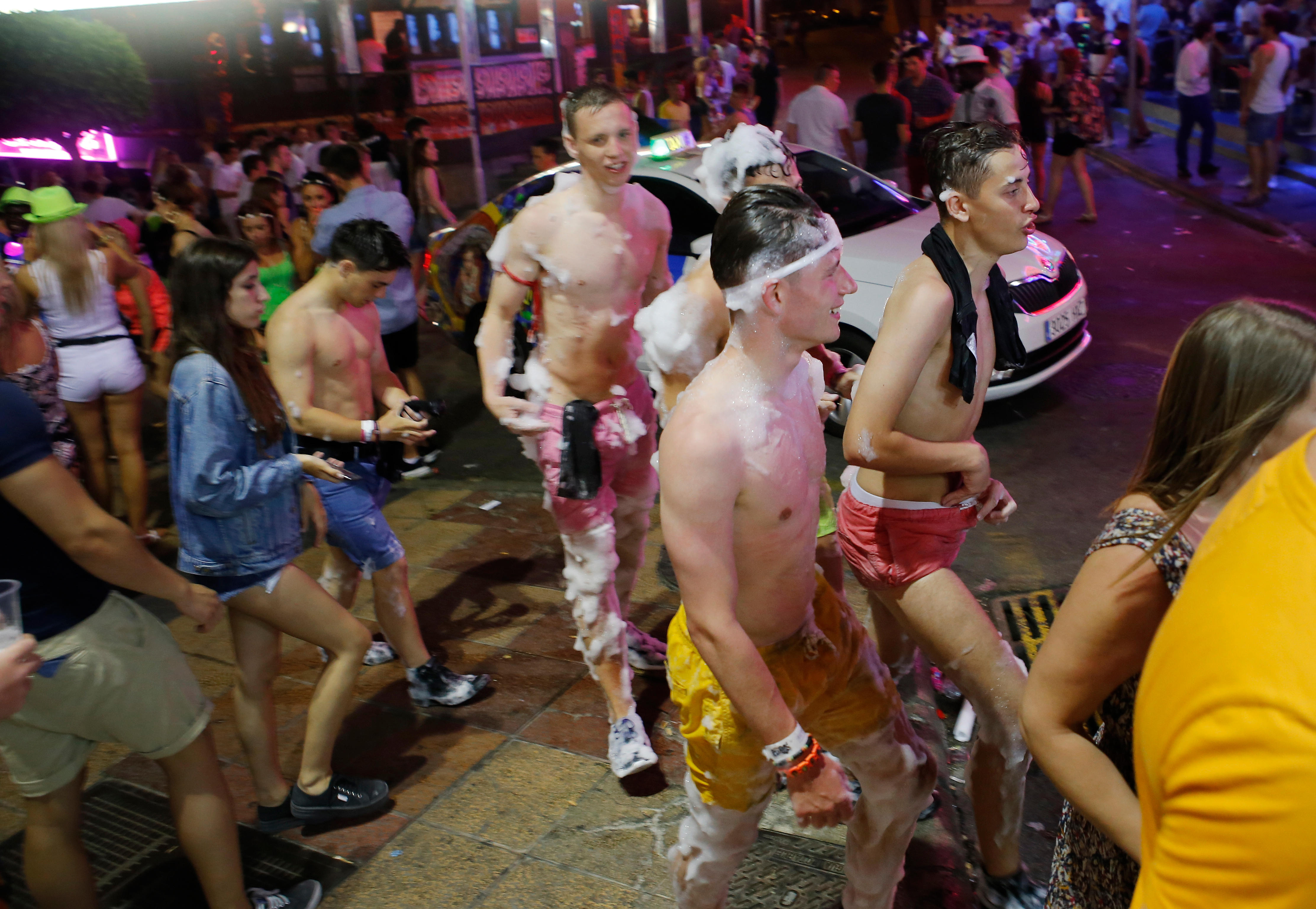 The party towns mayor has threatened a crackdown on boozy holidaymakers