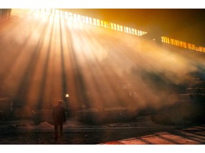 An worker at a Metinvest steel works in Zaporizhzhia, Ukraine. Photographer: Vincent Mundy/Bloomberg