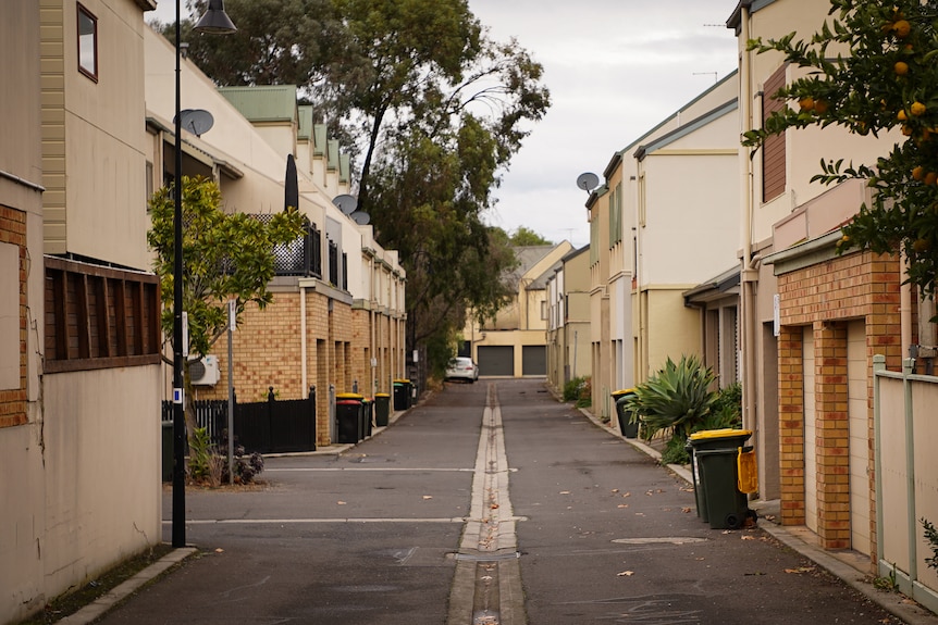 A row of houses in a Melbourne street.