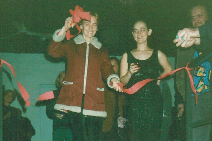 A ribbon cutting at The Zoo.