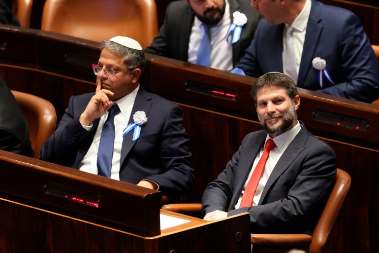 Ben Gvir and Smotrich within the Knesset