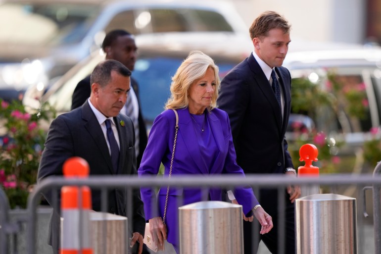 First lady Jill Biden arrives ahead of Hunter Biden's trial at federal court