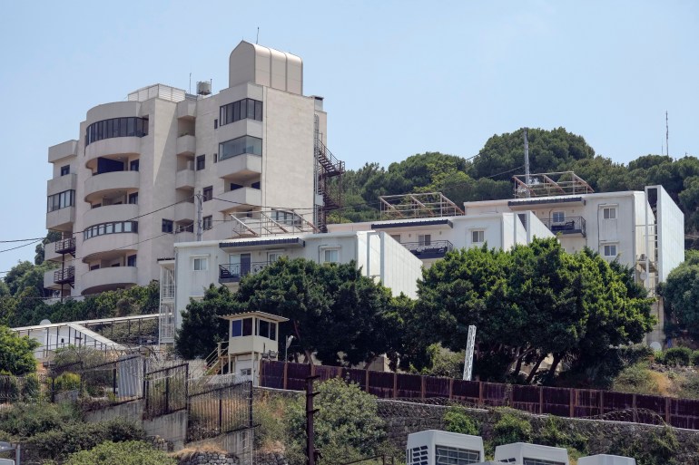 A general view of a part of the US Embassy compound in Aukar, a northern suburb of Beirut