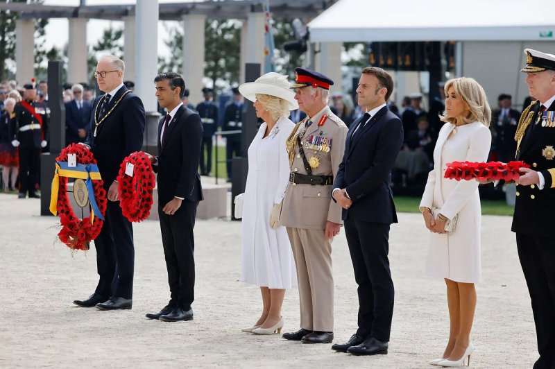 British Prime Minister Rishi Sunak apologized on Friday for leaving a D-Day ceremony in France early. Photo by Embassy France in U.S./UPI