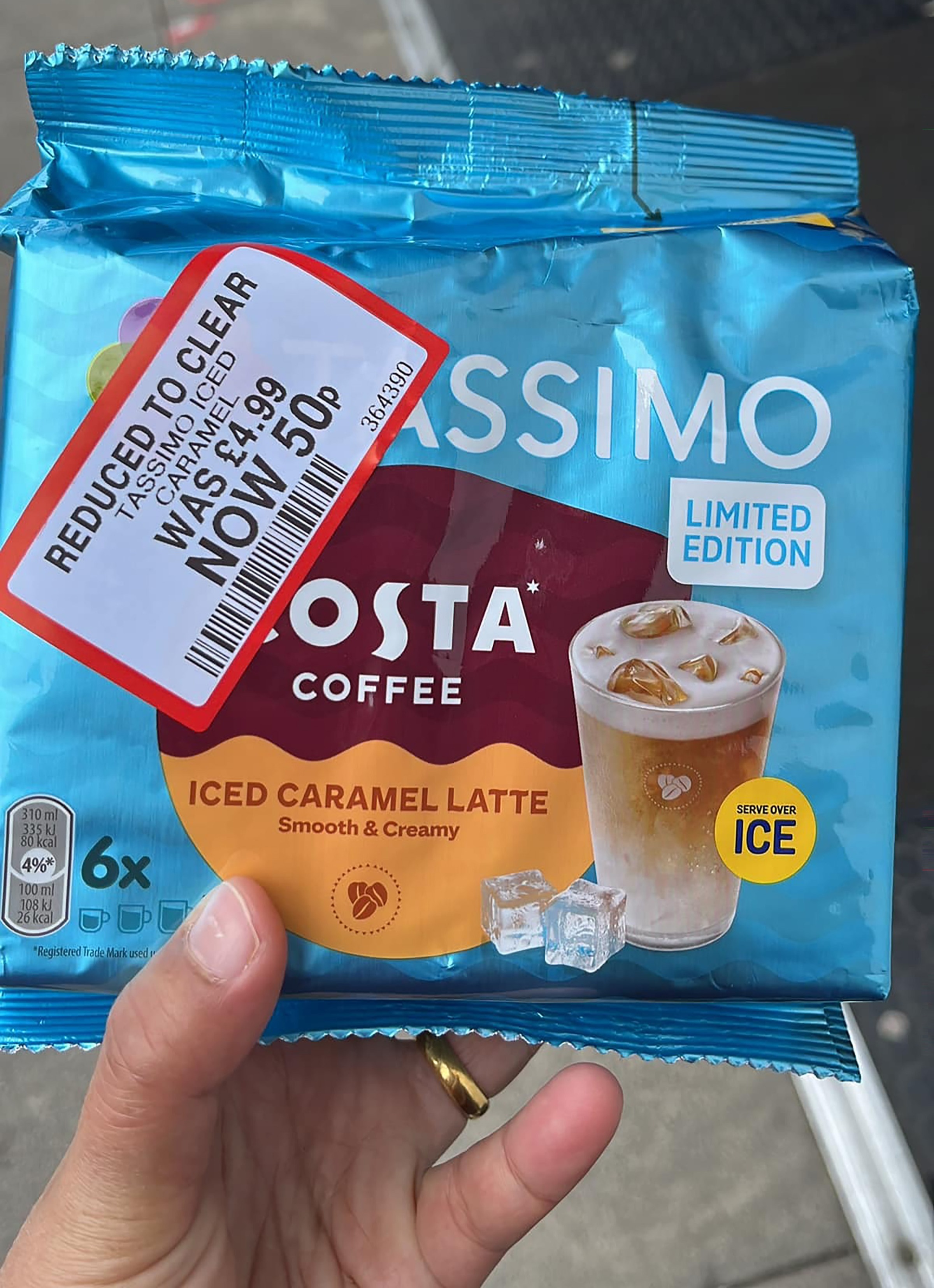 Costa Coffee Iced Caramel Latte is scanning for only 50p