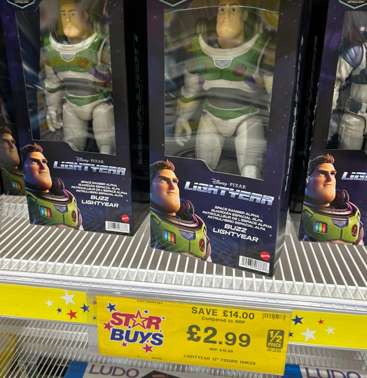 Home Bargains is selling a Buzz Lightyear figure for just £2.99