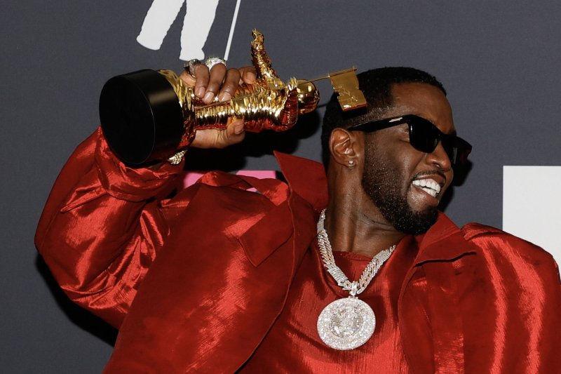 Sean Combs arrives in the press room at the 2023 MTV Video Music Awards in 2023. Howard University cut ties with the rapper Friday after a view surfaced showing what appeared to be him attacking R&B singer Cassie. File Photo by Jason Szenes/UPI