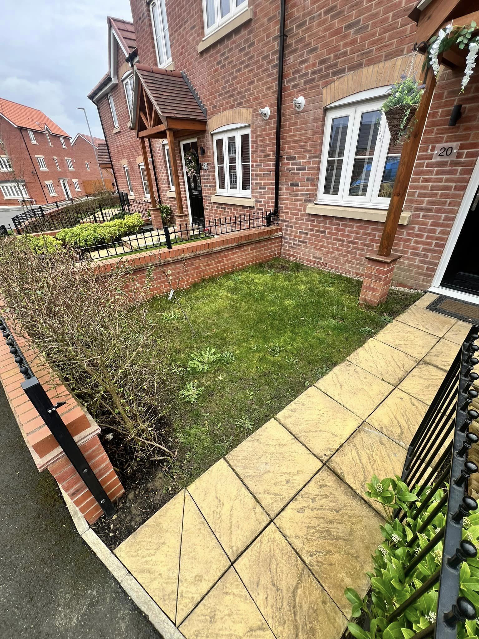 A homeowner has shared how she transformed her standard issue new build front garden