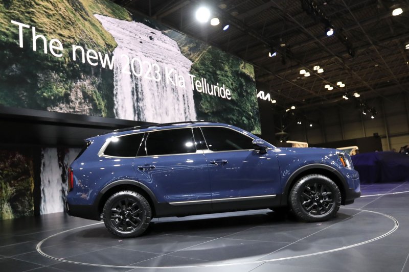 The National Highway Traffic Safety Administration said Friday Kia is warning 2020-2024 Telluride owners to park them outside and away from other vehicles and structures due to a fire risk. Owners will get recall letters starting July 30. File Photo by Peter Foley/UPI