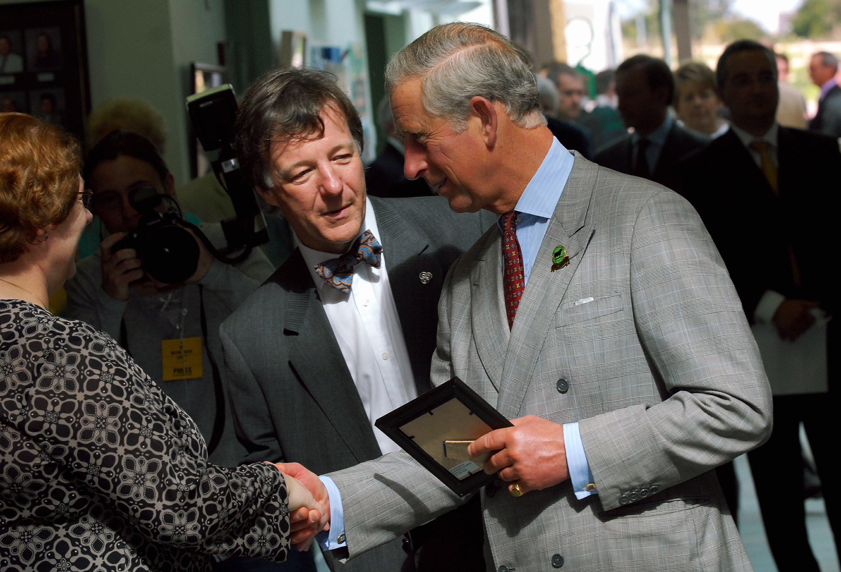 King Charles with Dr Michael Dixon, left, head of the Royal Medical Household