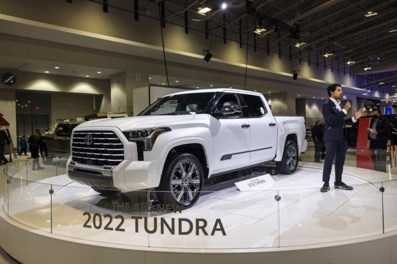 Toyota has recalled 102,000 2022 and 2023 Toyota Tundra pickups and Lexus LX luxury SUVs due to potential machining debris inside their engines. Photo by Jim Lo Scalzo/EPA-EFE