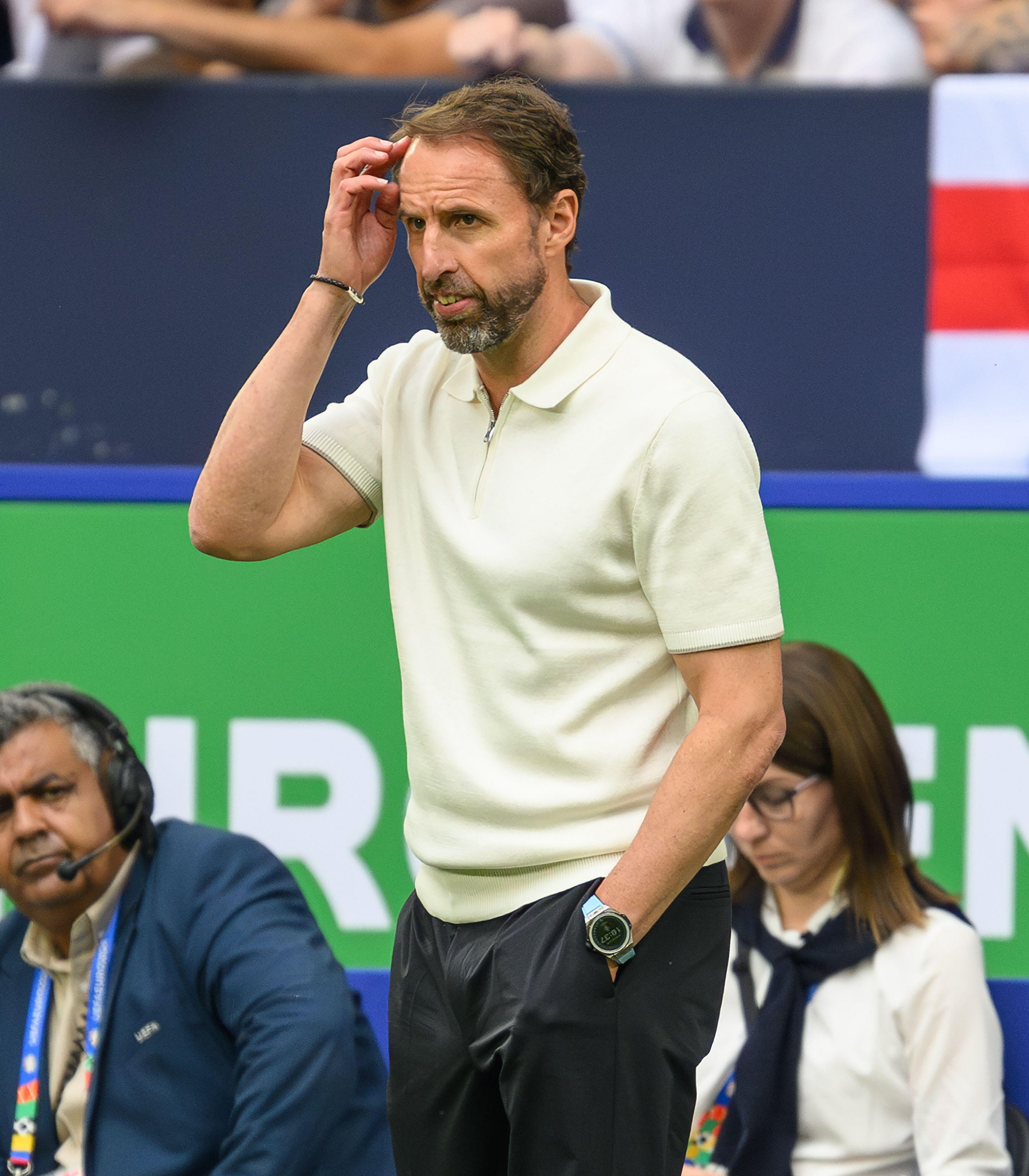 Gareth Southgate was left scratching his head