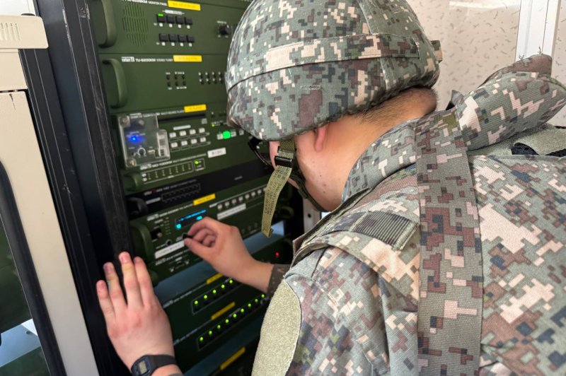 A South Korean soldier is pictured during a live drill to broadcast propaganda to the people of North Korea on Sunday, June 9, 2024. Photo courtesy of South Korea Joint Chiefs of Staff