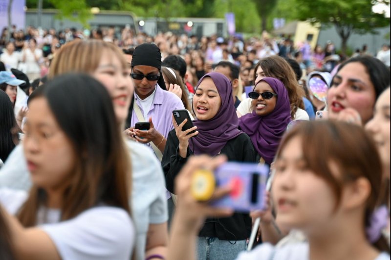 South Korea will introduce a new K-culture visa for foreign trainees in the entertainment industry, Seoul's Finance Ministry announced Monday. The "Korean Wave" of cultural exports such as K-pop and K-dramas has driven overseas tourism to South Korea, as seen at a BTS fan event in 2023. File Photo by Thomas Maresca/UPI