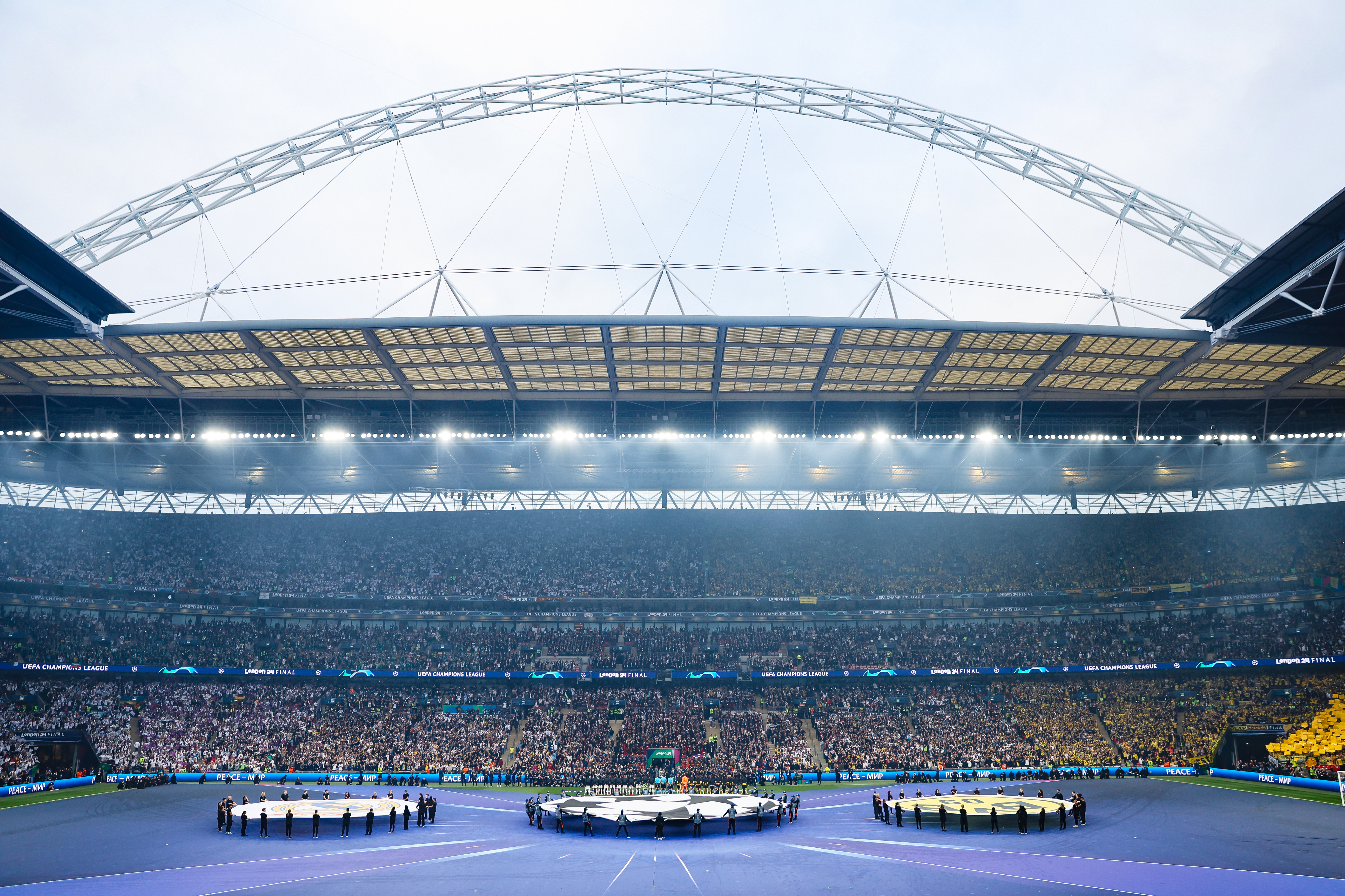 Three people were arrested after chaos during the Champions League final at Wembley