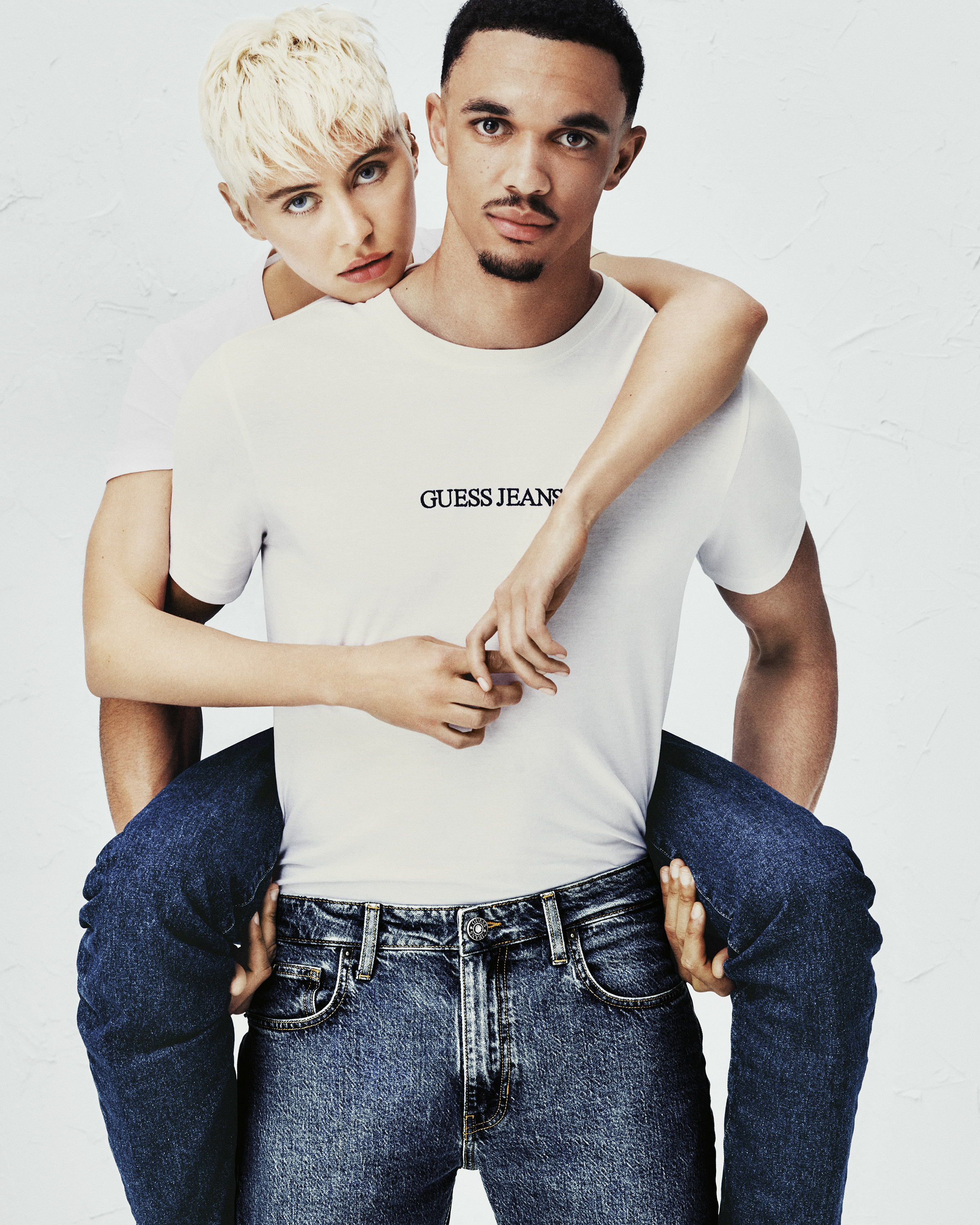 Trent Alexander-Arnold was joined by girlfriend Iris for a Guess Jeans shoot